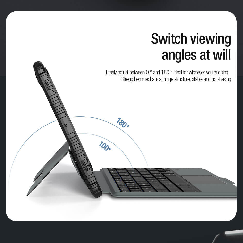 Чехол-книжка с клавиатурой NILLKIN для Samsung Galaxy Tab S9, Tab S9 5G (серия Bumper Combo Backlit Keyboard Case)
