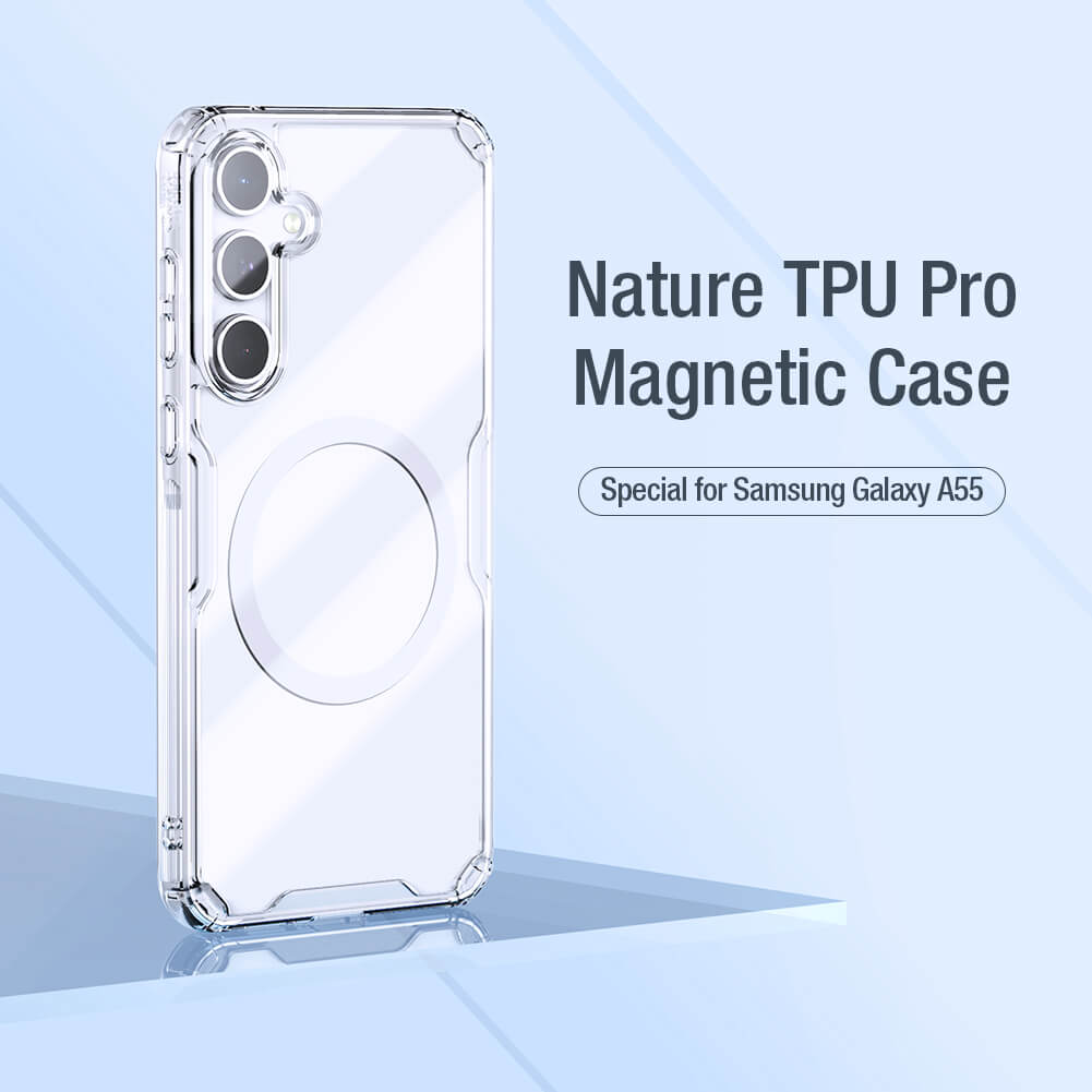 Силиконовый чехол NILLKIN для Samsung Galaxy A55 (серия Nature TPU Pro Magnetic)