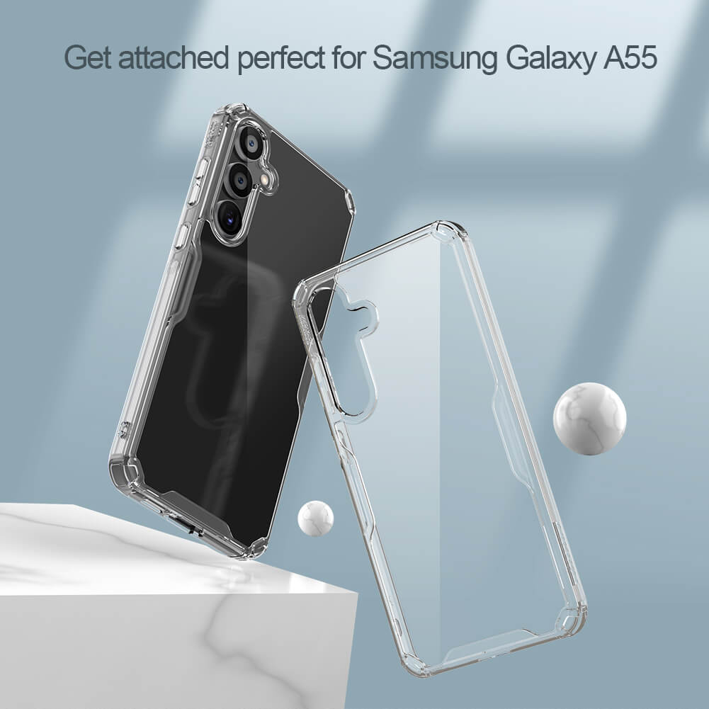 Силиконовый чехол NILLKIN для Samsung Galaxy A55 (серия Nature TPU Pro)