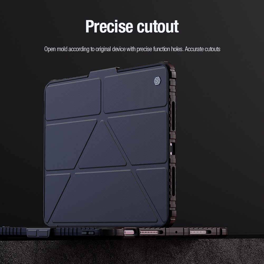 Чехол-книжка NILLKIN для Apple iPad Pro 11 (2024) (серия Bumper Leather case pro Multi-angle folding style)