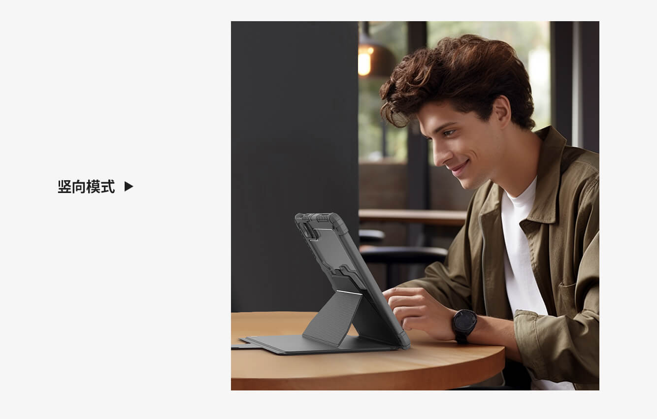 Чехол-книжка с клавиатурой NILLKIN для Apple iPad 10, 10.9 (2022) (серия Bumper Link Backlit Keyboard Case)