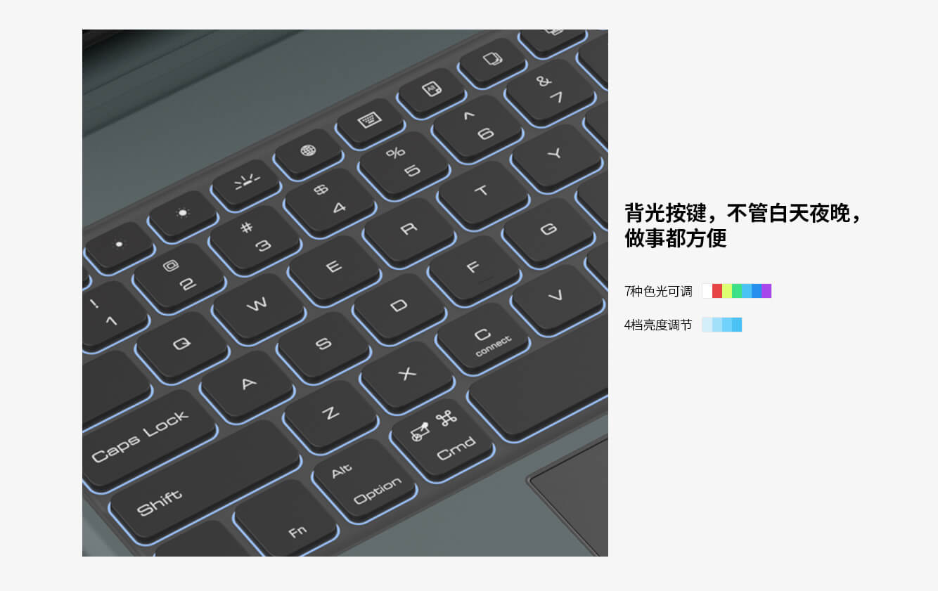 Чехол-книжка с клавиатурой NILLKIN для Apple iPad 10, 10.9 (2022) (серия Bumper Link Backlit Keyboard Case)