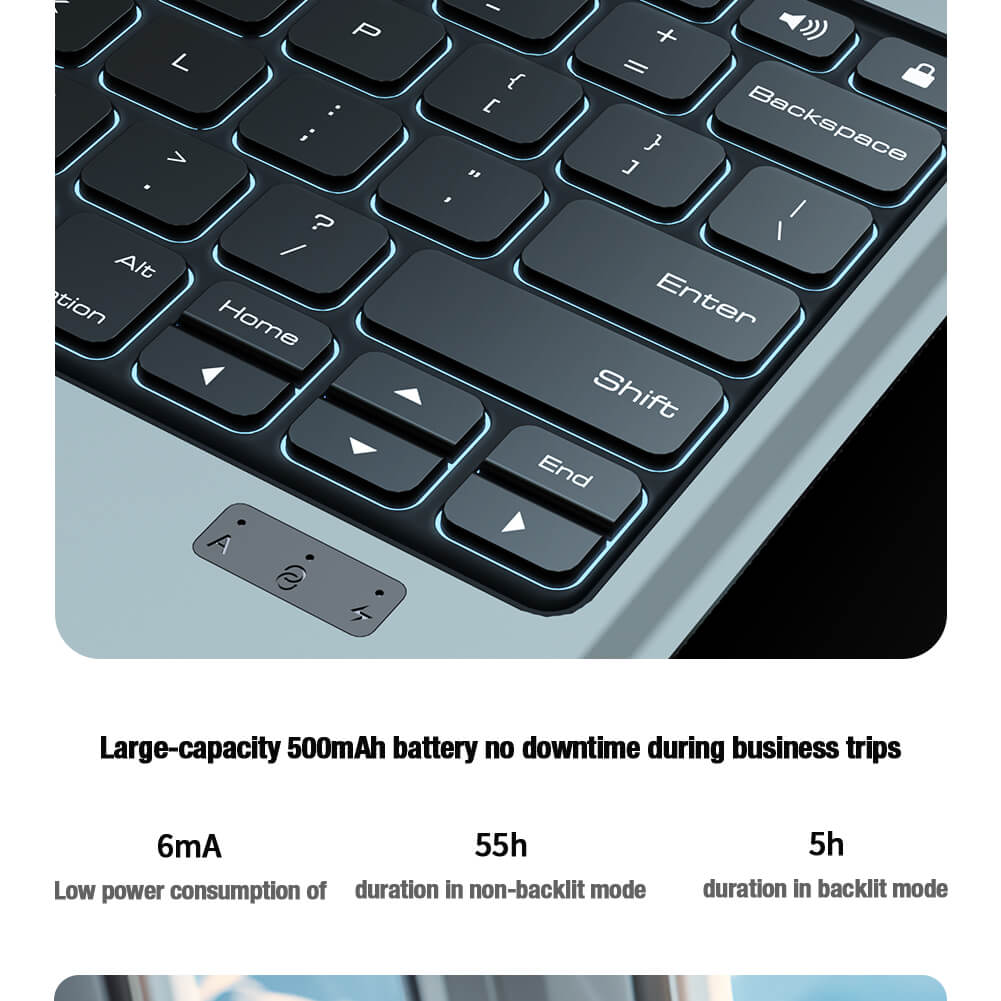 Чехол-книжка с клавиатурой NILLKIN для Apple iPad AIr 13 (2024), Apple iPad Pro 12.9 (2022), Apple iPad Pro 12.9 (2021), Apple iPad Pro 12.9 (2020) (серия Bumper Go Keyboard Case)