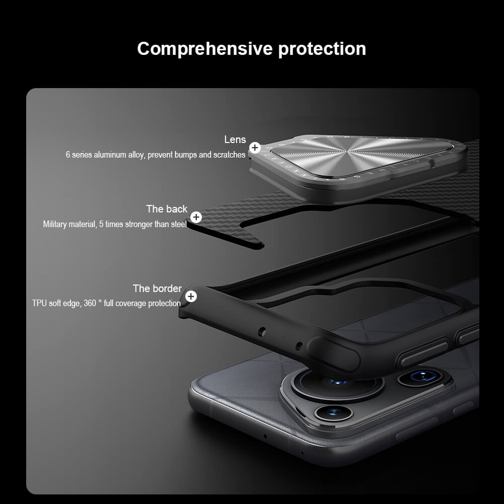 Чехол-крышка NILLKIN для Huawei Pura 70 Ultra (серия CarboProp Magnetic MagSafe Aramid fiber)