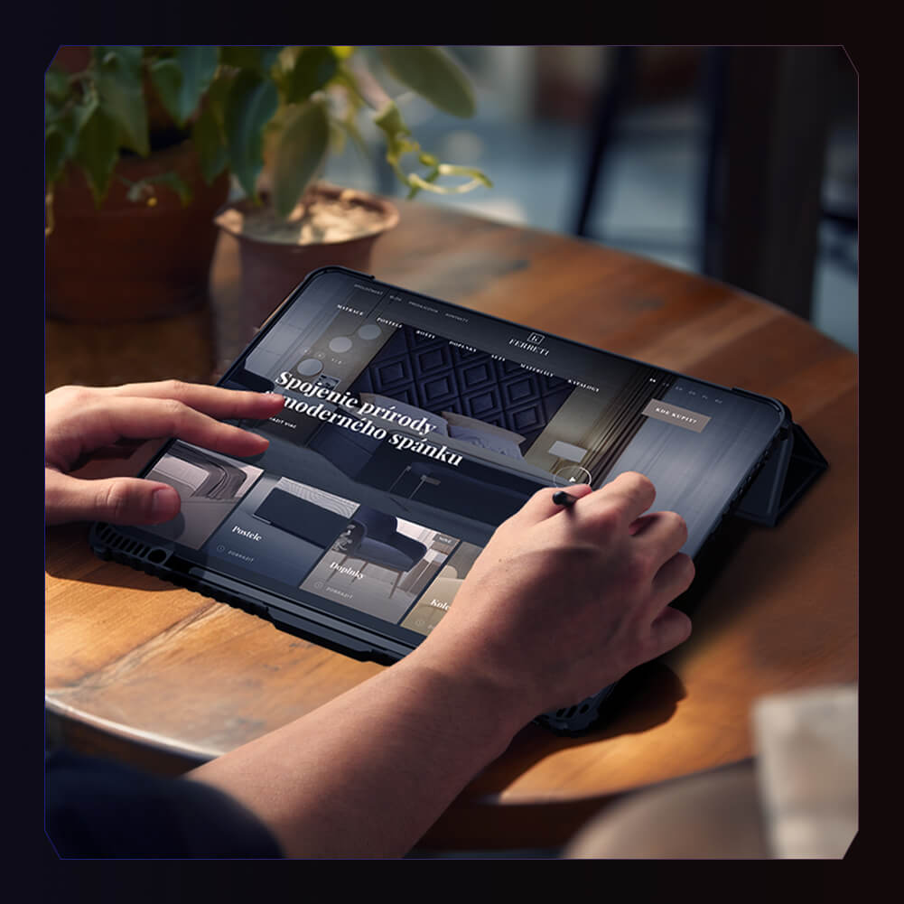 Чехол-книжка NILLKIN для Apple iPad Pro 13 (2025), Apple iPad Air 13 (2025), Apple iPad Pro 13 (2024) (серия Bumper Leather case pro Multi-angle folding style)