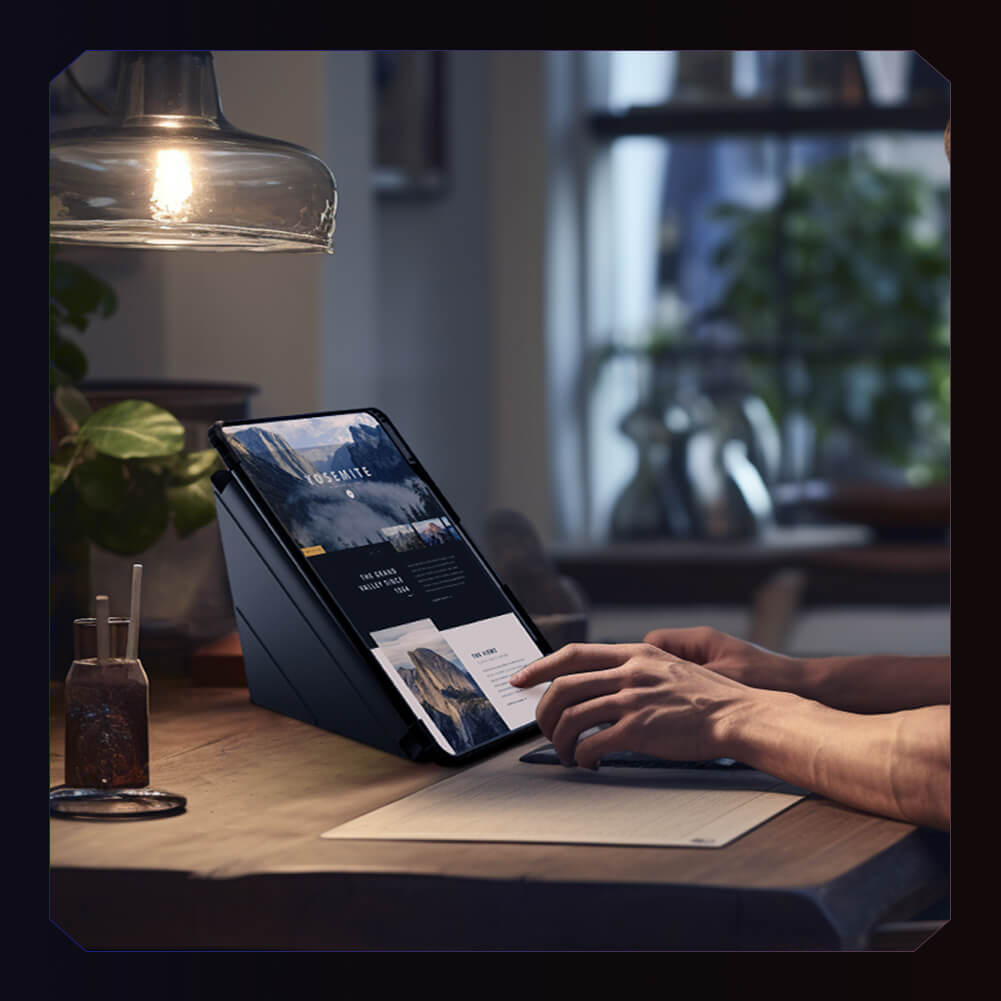 Чехол-книжка NILLKIN для Apple iPad Pro 13 (2025), Apple iPad Air 13 (2025), Apple iPad Pro 13 (2024) (серия Bumper Leather case pro Multi-angle folding style)