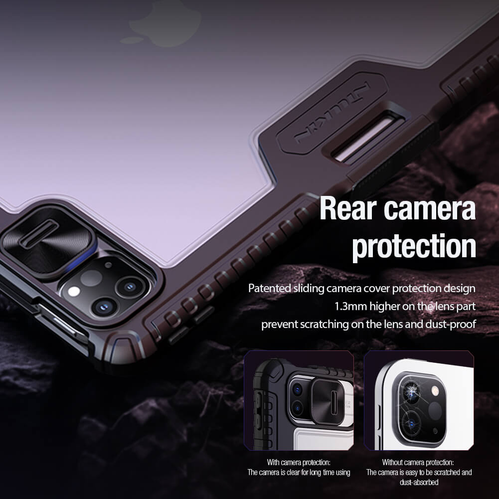 Чехол-книжка NILLKIN для Apple iPad Pro 13 (2025), Apple iPad Air 13 (2025), Apple iPad Pro 13 (2024) (серия Bumper Leather case pro Multi-angle folding style)