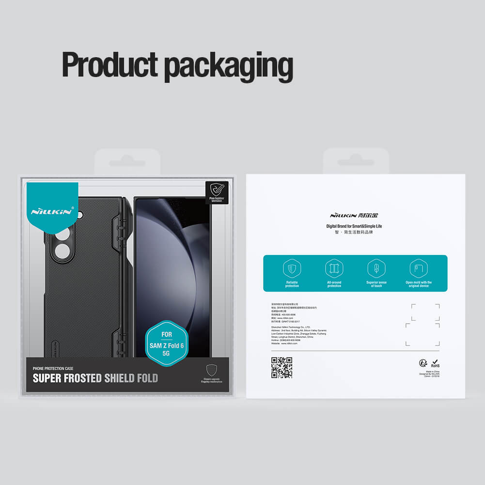 Чехол-крышка NILLKIN для Samsung Galaxy Z Fold6 (Fold 6 5G) (серия Frosted shield Fold)