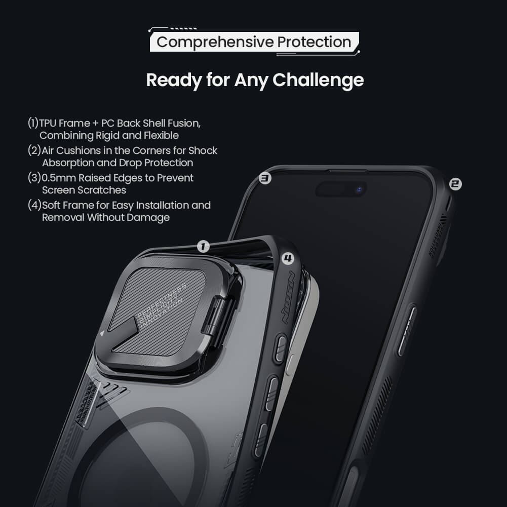 Чехол-крышка NILLKIN для Apple iPhone 16 Pro (2024) (серия IceCrystal Prop Regular/Magnetic)