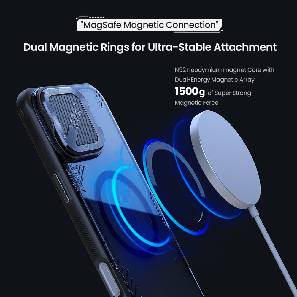 Чехол-крышка NILLKIN для Apple iPhone 16 (2024) (серия IceCrystal Prop Regular/Magnetic)
