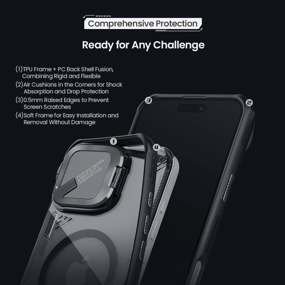 Чехол-крышка NILLKIN для Apple iPhone 16 (2024) (серия IceCrystal Prop Regular/Magnetic)