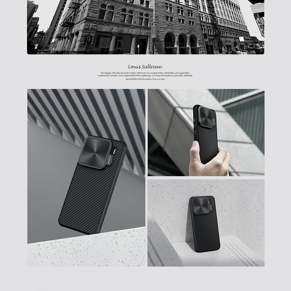 Чехол-крышка NILLKIN для Xiaomi 15 Pro (серия CarboProp Magnetic MagSafe Aramid fiber Cover version)