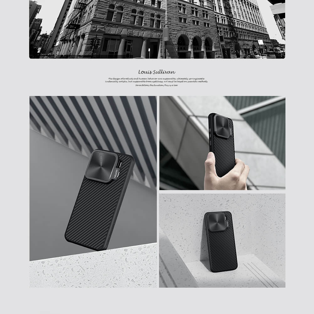 Чехол-крышка NILLKIN для Xiaomi 15 (серия CarboProp Magnetic MagSafe Aramid fiber Cover version)