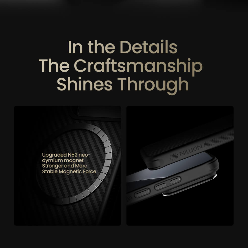 Чехол-крышка NILLKIN для Xiaomi 15 (серия CarboProp Magnetic MagSafe Aramid fiber Cover version)