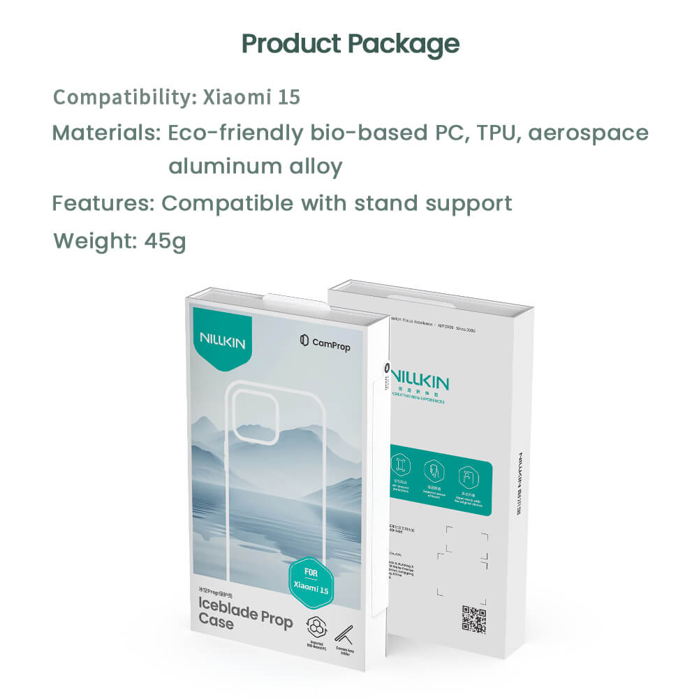 Чехол-крышка NILLKIN для Xiaomi 15 (серия Iceblade Prop Cover version Magnetic)