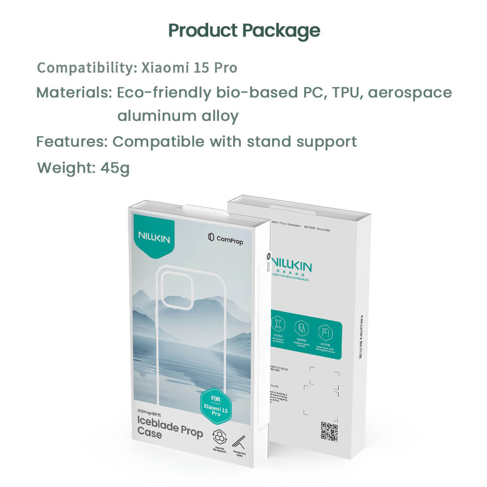 Чехол-крышка NILLKIN для Xiaomi 15 Pro (серия Iceblade Prop Cover version Magnetic)