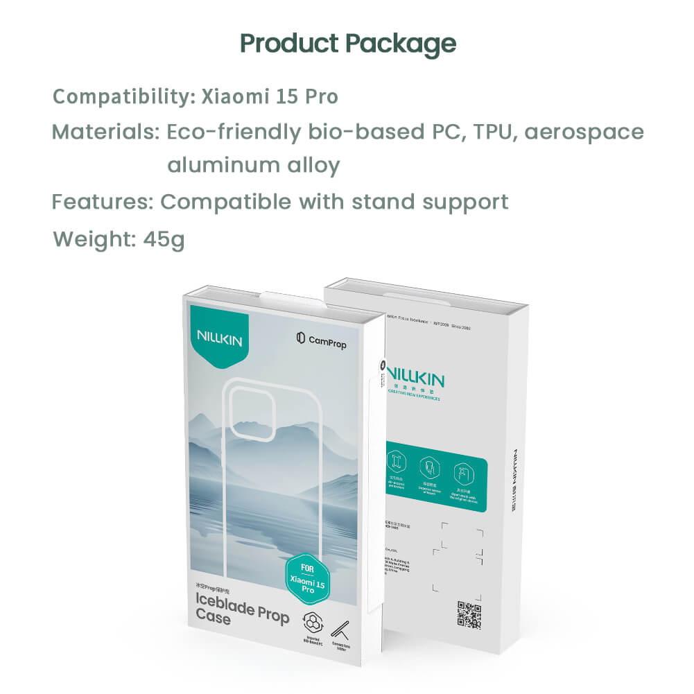 Чехол-крышка NILLKIN для Xiaomi 15 Pro (серия Iceblade Prop Frame version Magnetic)