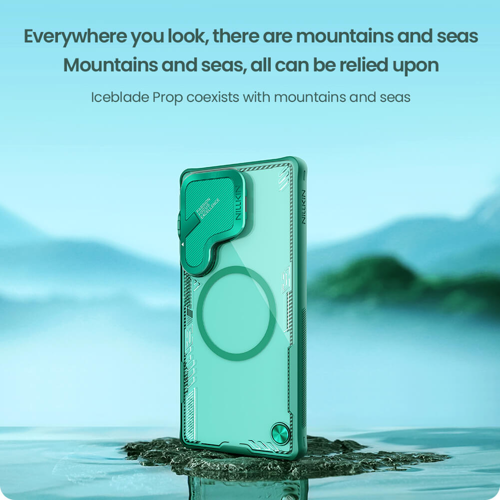 Чехол-крышка NILLKIN для Samsung Galaxy S25 Ultra (серия Iceblade Prop Cover version Magnetic)