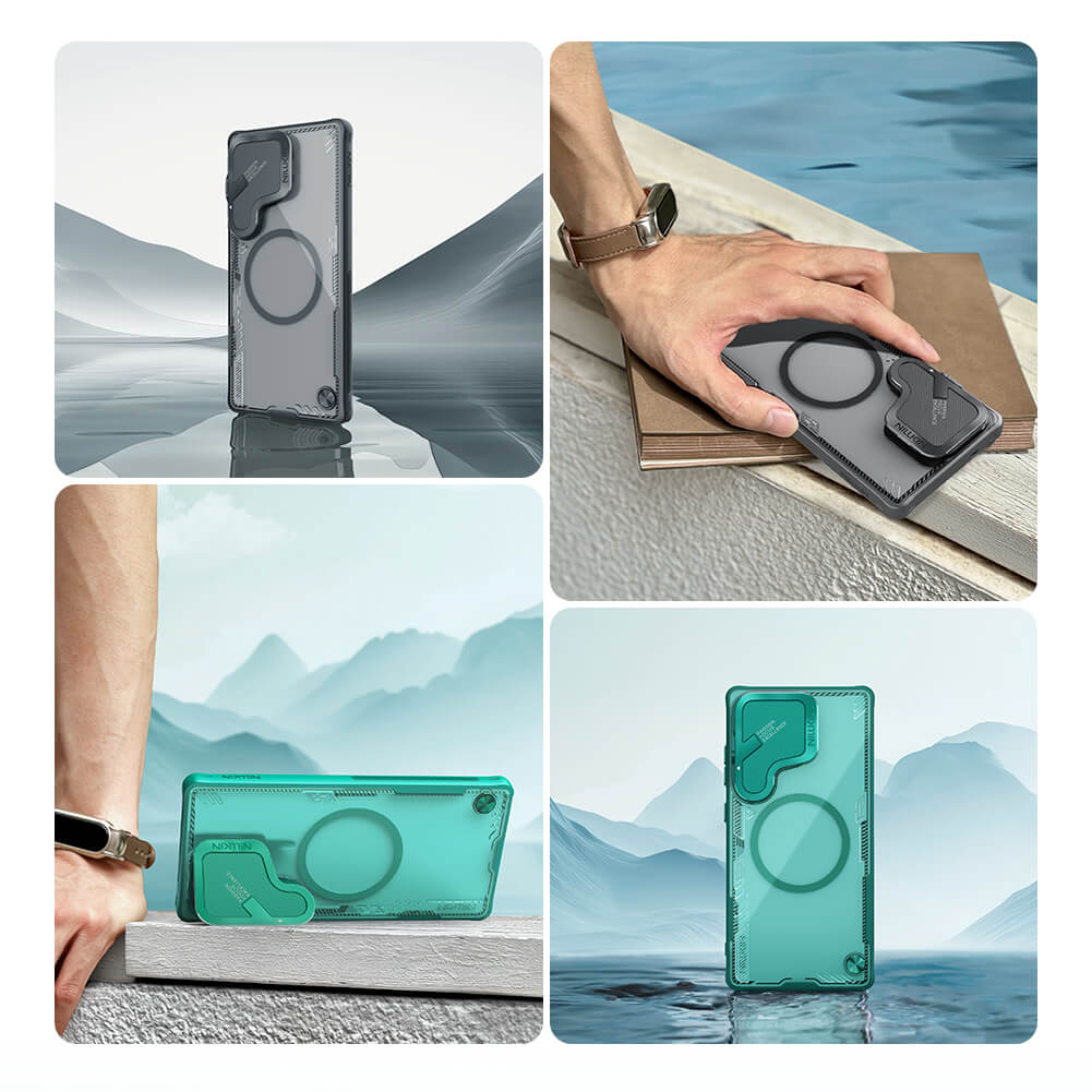 Чехол-крышка NILLKIN для Samsung Galaxy S25 Ultra (серия Iceblade Prop Cover version Magnetic)