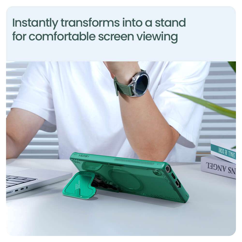 Чехол-крышка NILLKIN для Samsung Galaxy S25 Ultra (серия Iceblade Prop Cover version Magnetic)