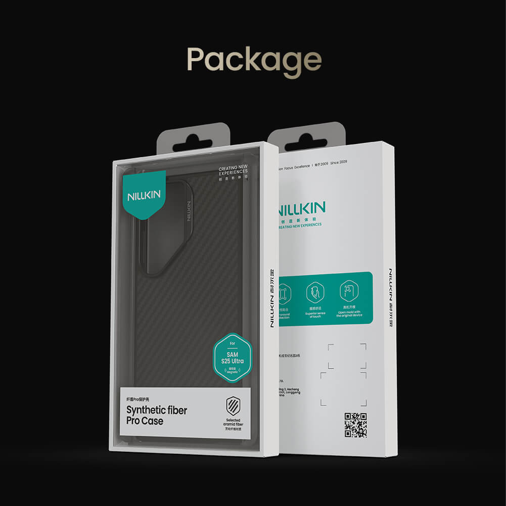 Чехол-крышка NILLKIN для Samsung Galaxy S25 Ultra (серия Synthetic Fiber Pro Magnetic case)