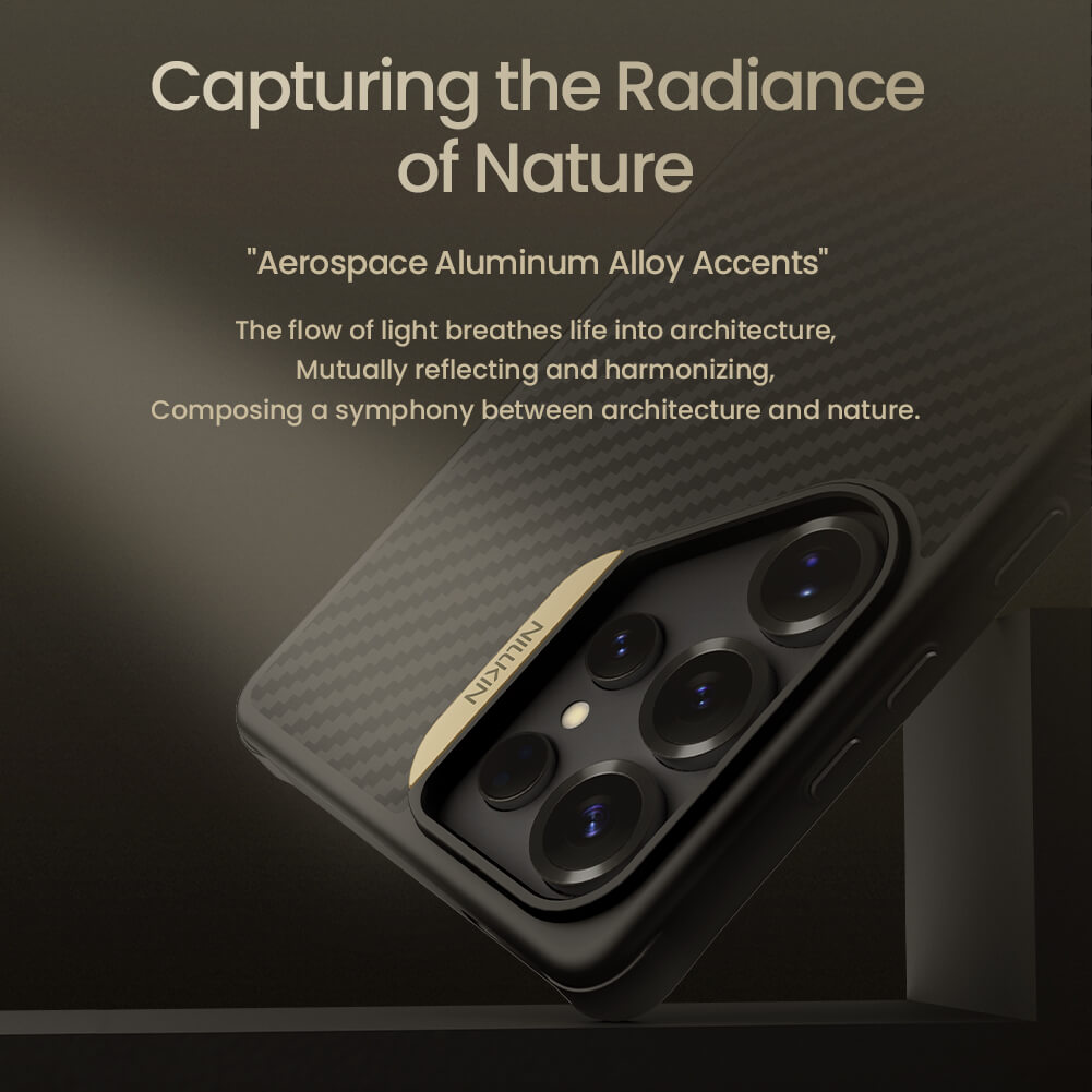 Чехол-крышка NILLKIN для Samsung Galaxy S25 Ultra (серия Synthetic Fiber Pro Magnetic case)