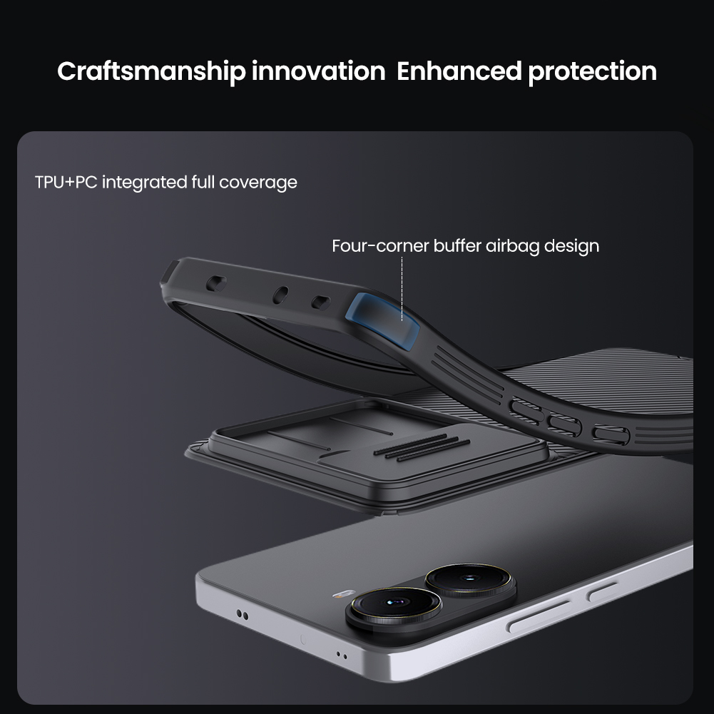 Чехол-крышка NILLKIN для Xiaomi Poco X7 Pro (серия CamShield Pro Magnetic case)