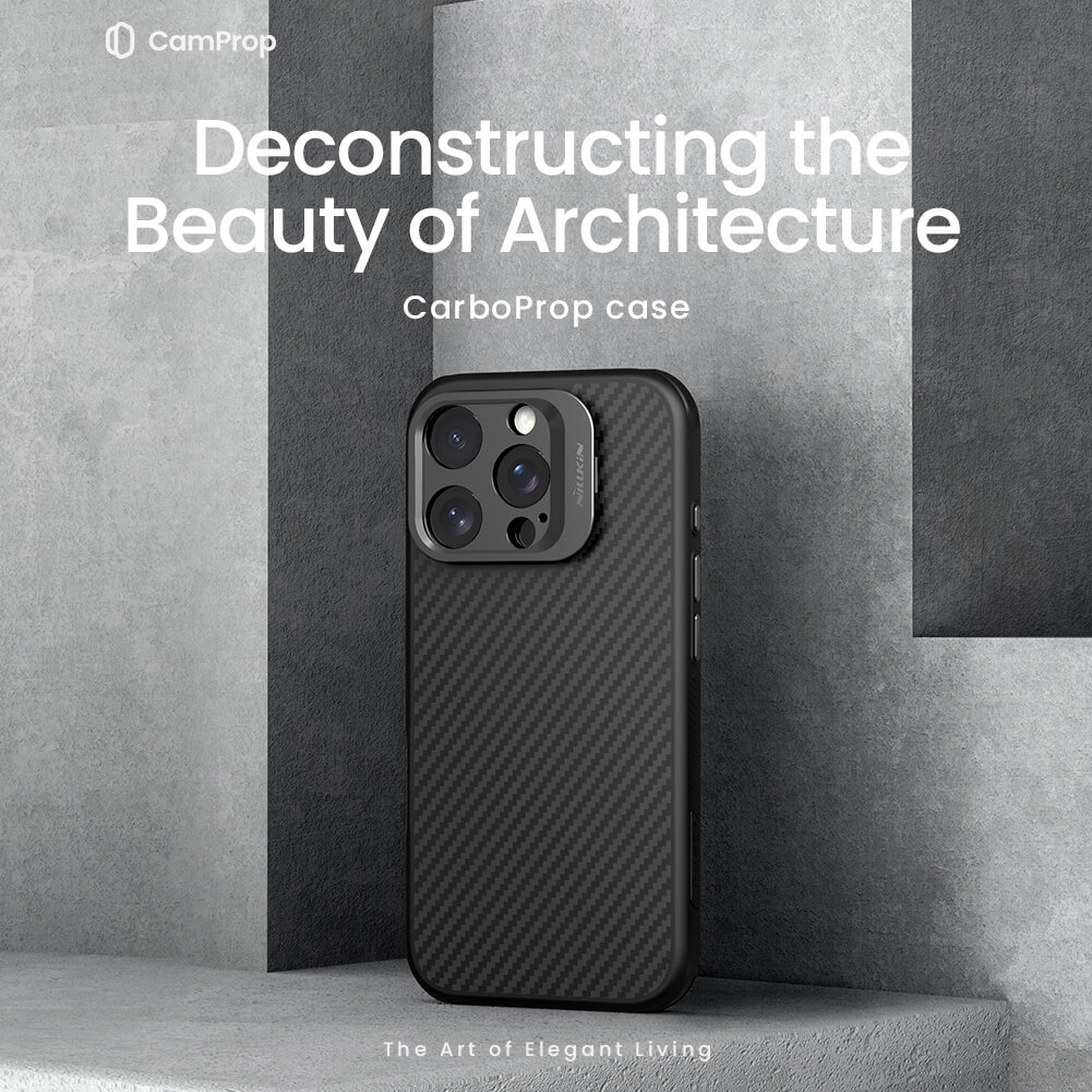 Чехол-крышка NILLKIN для Apple iPhone 16 Pro (2024) (серия CarboProp Magnetic MagSafe Aramid fiber Fine Hole version)