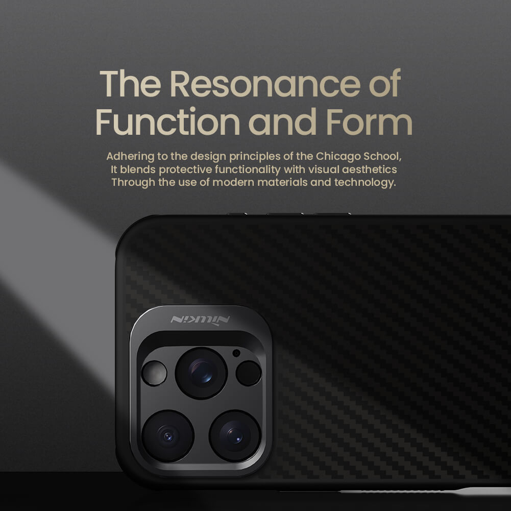Чехол-крышка NILLKIN для Apple iPhone 16 Pro (2024) (серия CarboProp Magnetic MagSafe Aramid fiber Fine Hole version)