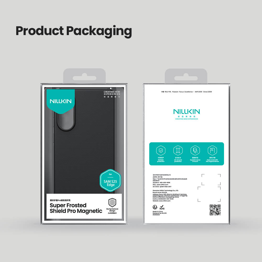 Чехол-крышка NILLKIN для Samsung Galaxy S25 Edge (серия Frosted shield Pro Magnetic case)