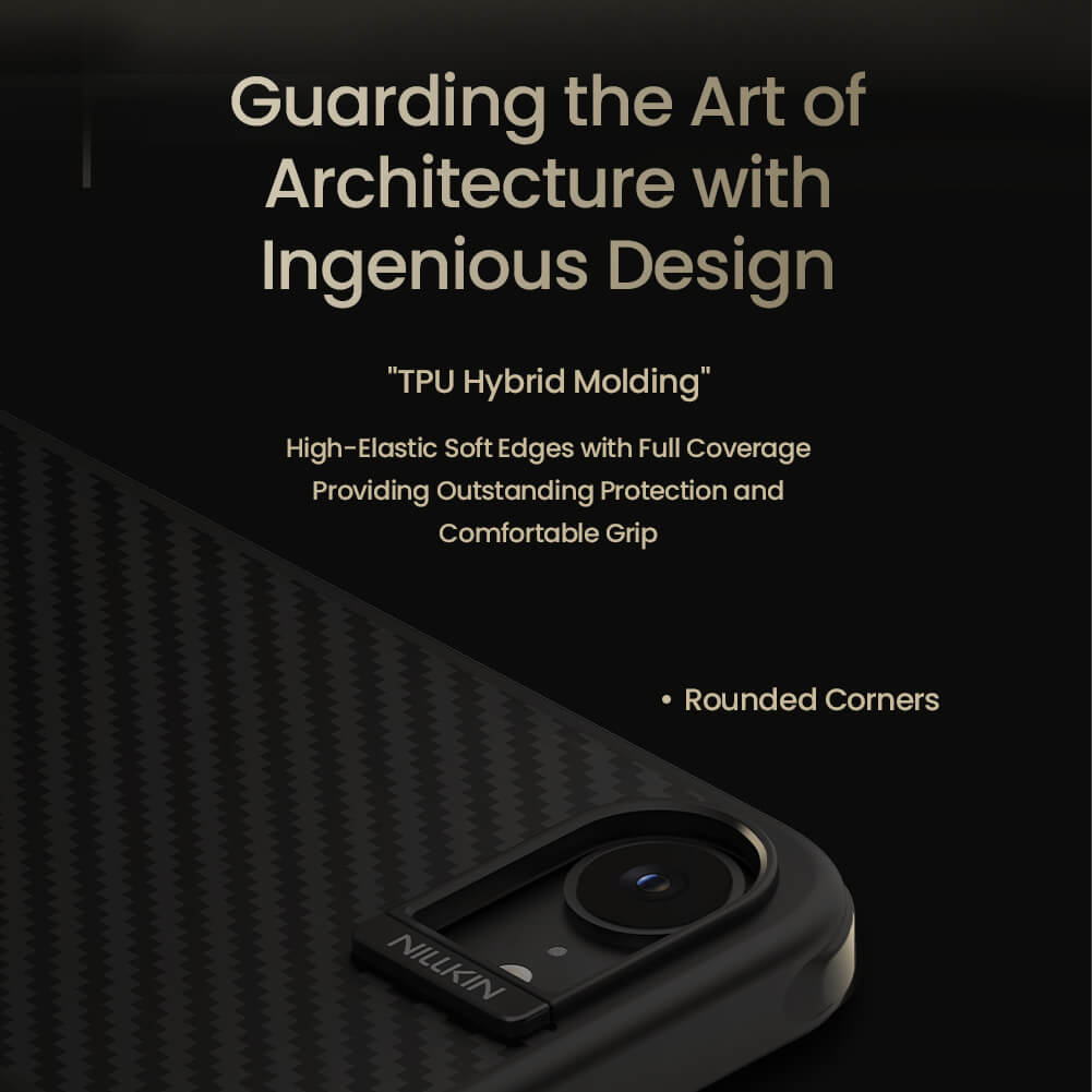 Чехол-крышка NILLKIN для Apple iPhone 16e (iPhone SE 2025, iPhone SE 4) (серия Synthetic Fiber Pro Magnetic case)