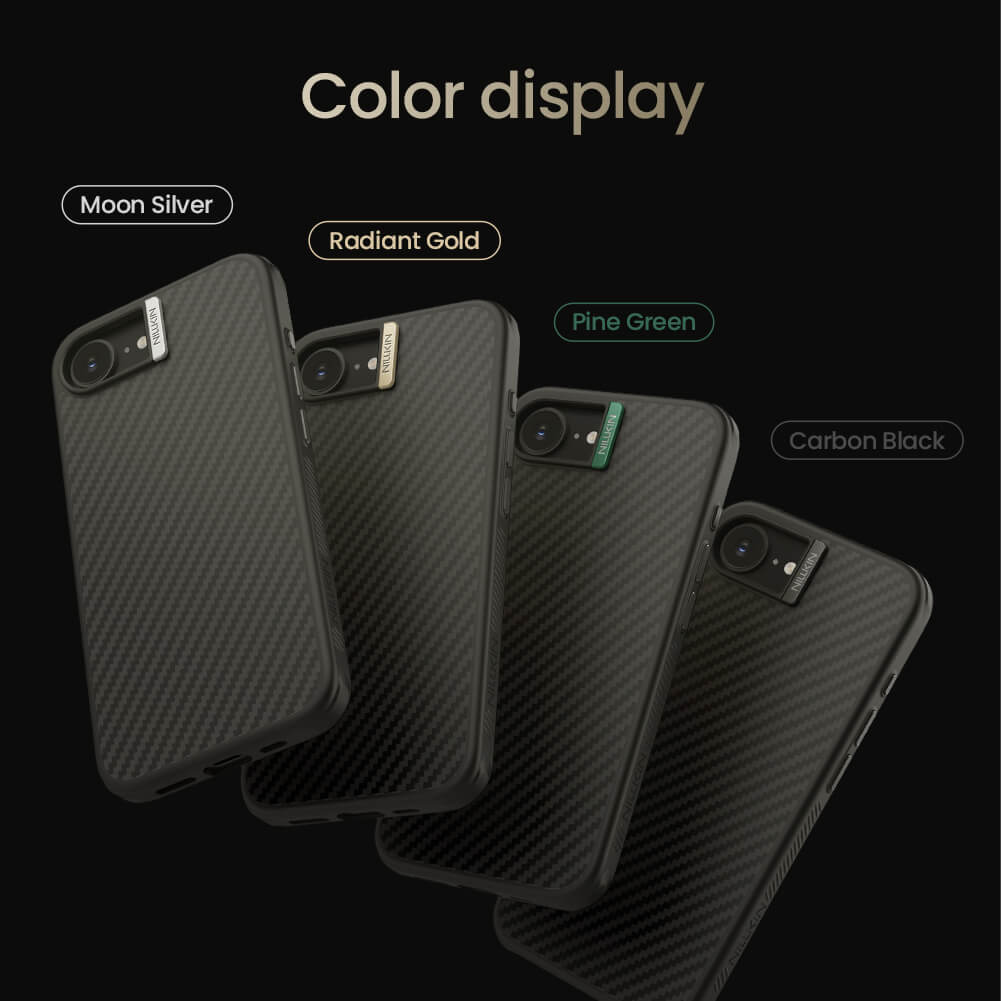 Чехол-крышка NILLKIN для Apple iPhone 16e (iPhone SE 2025, iPhone SE 4) (серия Synthetic Fiber Pro Magnetic case)