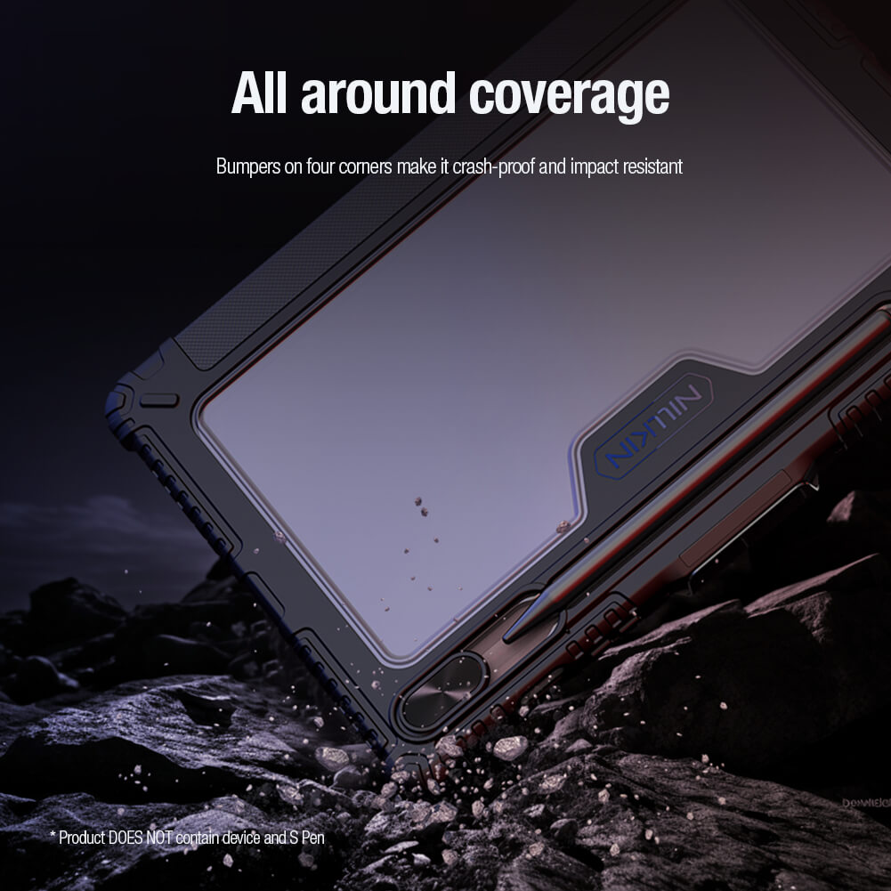 Чехол-книжка NILLKIN для Samsung Galaxy Tab S10 FE (Galaxy Tab S10 Fan Edition) (серия Bumper Leather case pro Multi-angle folding style)