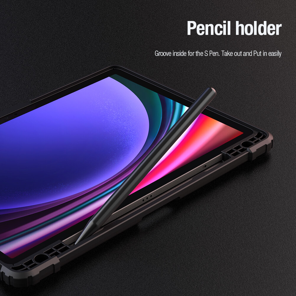 Чехол-книжка NILLKIN для Samsung Galaxy Tab S10 FE (Galaxy Tab S10 Fan Edition) (серия Bumper Leather case pro Multi-angle folding style)