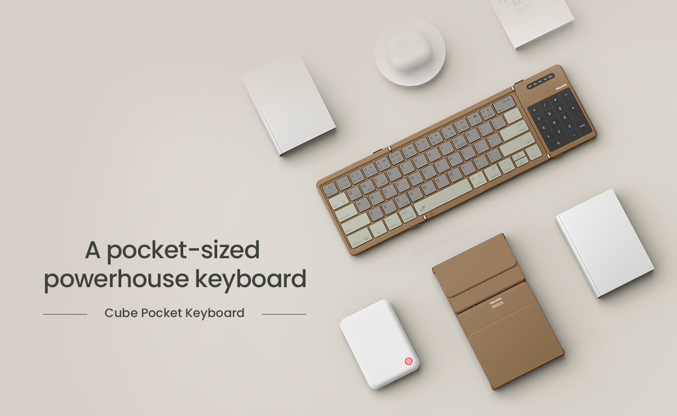 Портативная складная клавиатура Nillkin Cube Pocket Keyboard