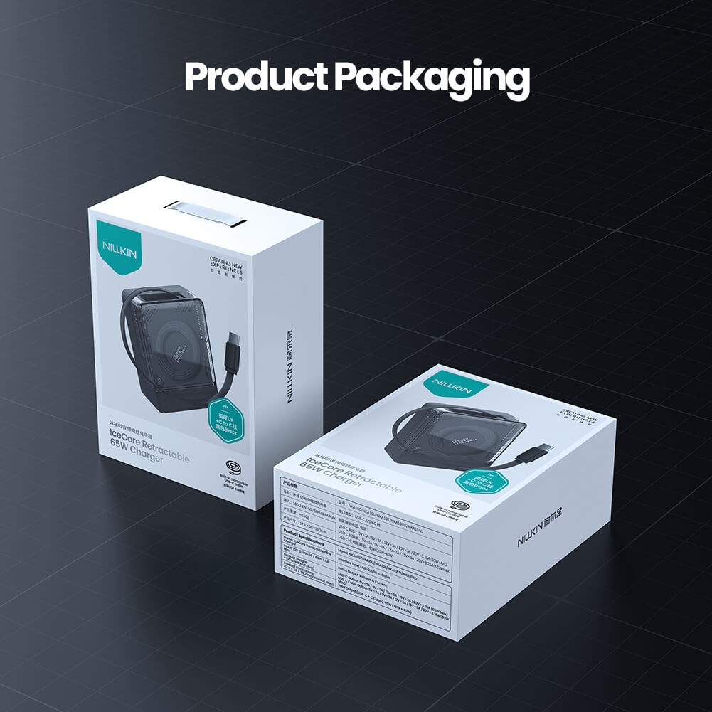 Nillkin зарядное устройство IceCore Retractable 65W Charger