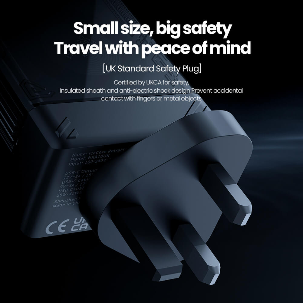 Nillkin зарядное устройство IceCore Retractable 65W Charger