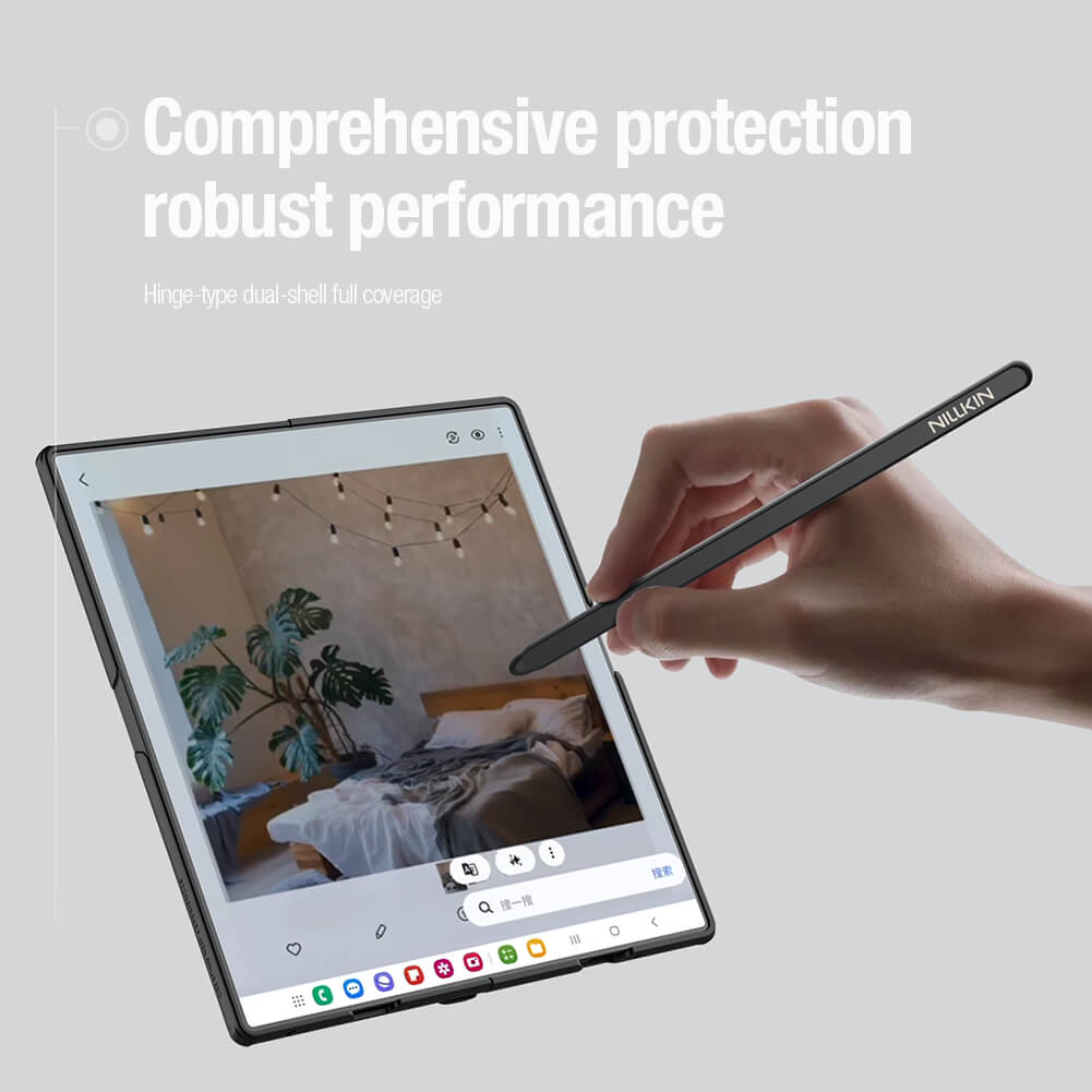 Чехол-крышка NILLKIN для Samsung Galaxy Z Fold7 (Fold 7 5G) (серия Frosted shield Fold) (without S-Pen case)