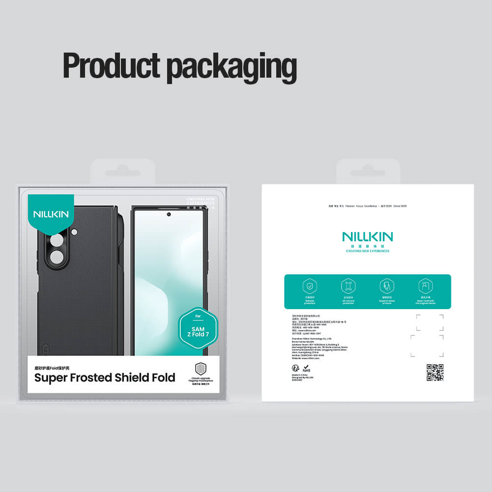 Чехол-крышка NILLKIN для Samsung Galaxy Z Fold7 (Fold 7 5G), Samsung W26 (серия Frosted shield Fold With S-Pen case)