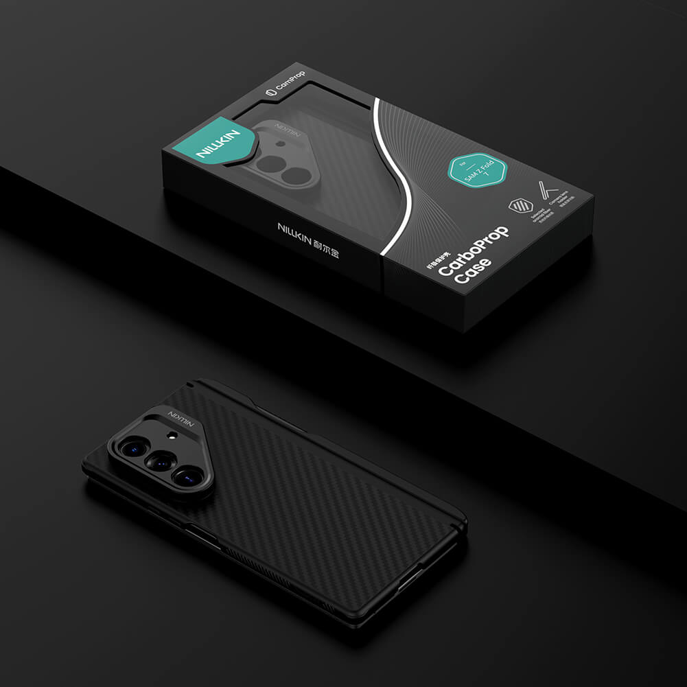 Чехол-крышка NILLKIN для Samsung Galaxy Z Fold7 (Fold 7 5G), Samsung W26 (серия CarboProp Magnetic MagSafe Aramid fiber Fine Hole PEN version)