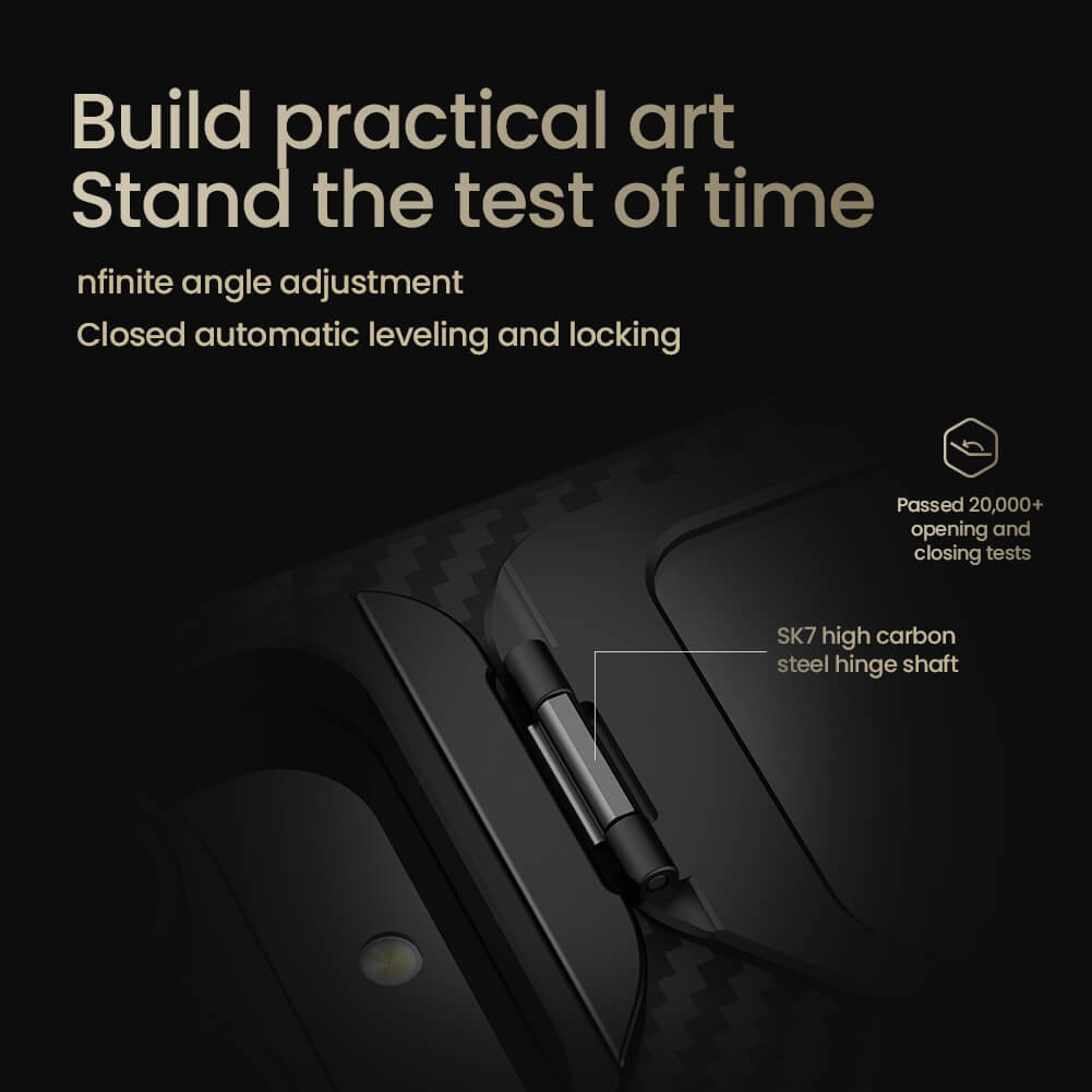 Чехол-крышка NILLKIN для Samsung Galaxy Z Fold7 (Fold 7 5G), Samsung W26 (серия CarboProp Magnetic MagSafe Aramid fiber Black Mirror Cover version)