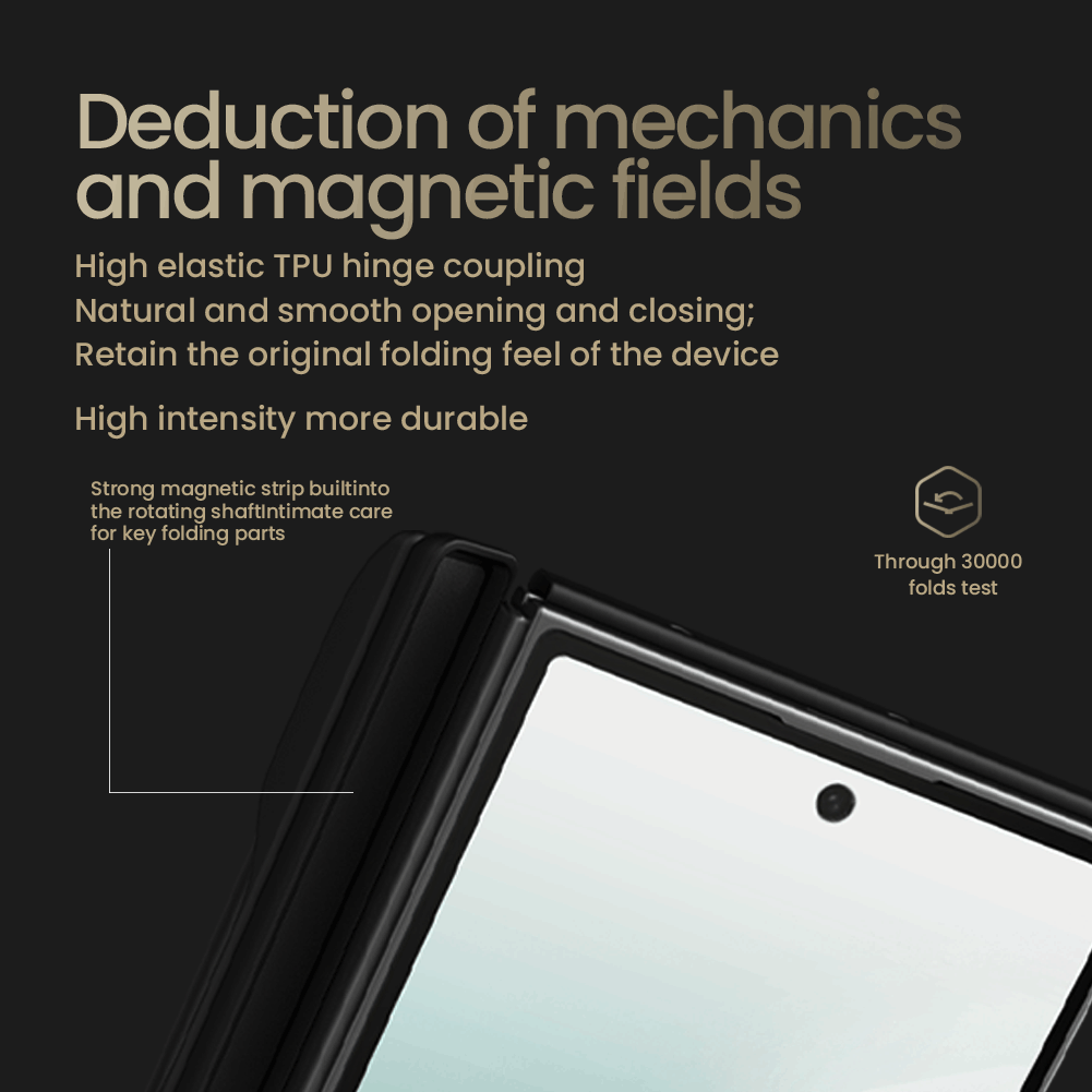 Чехол-крышка NILLKIN для Samsung Galaxy Z Fold7 (Fold 7 5G), Samsung W26 (серия Synthetic Fiber Pro Magnetic PEN case)