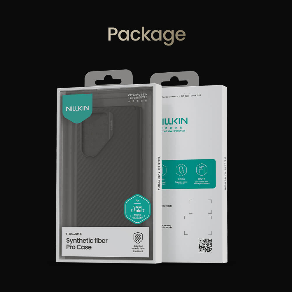 Чехол-крышка NILLKIN для Samsung Galaxy Z Fold7 (Fold 7 5G), Samsung W26 (серия Synthetic Fiber Pro Magnetic PEN case)