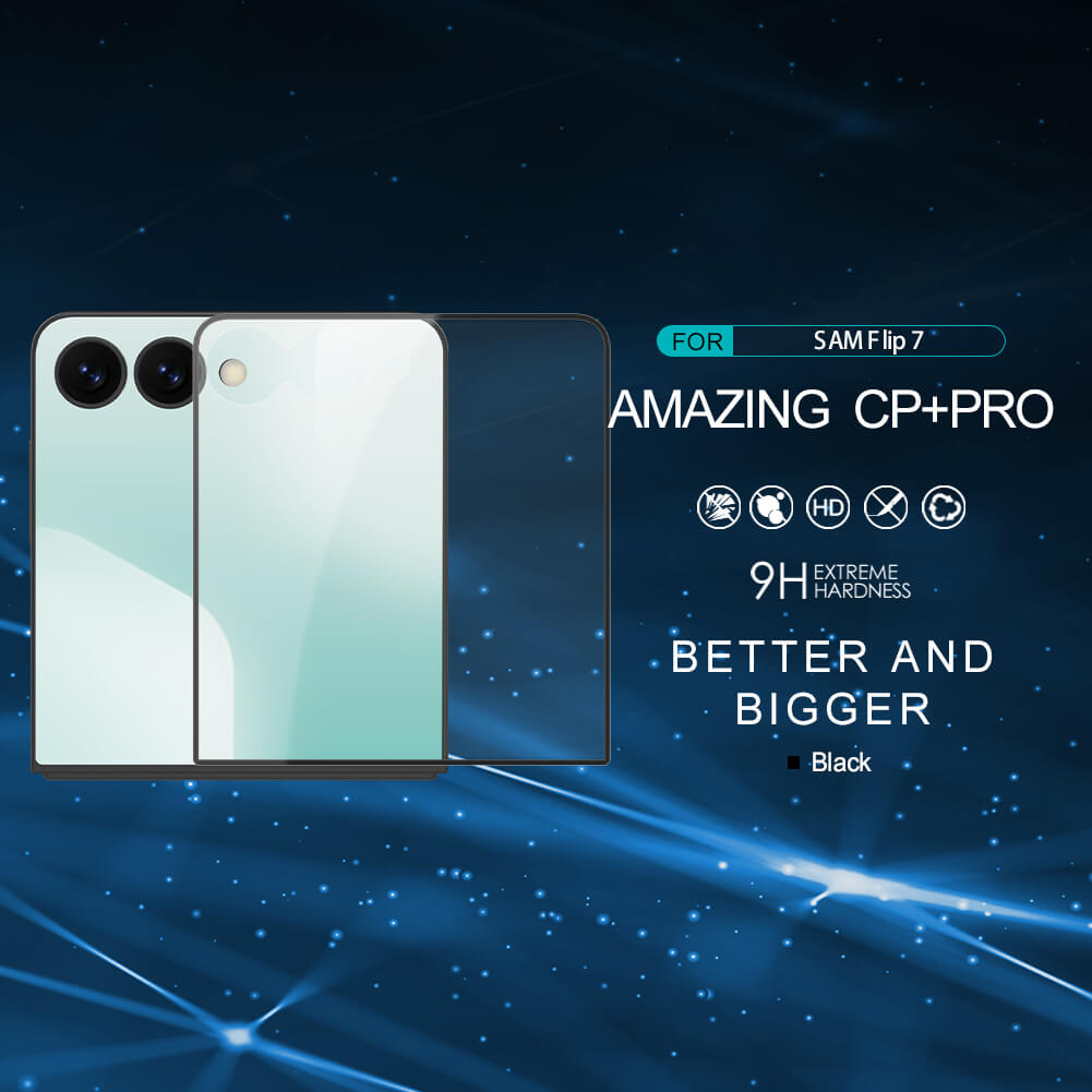 Защитное стекло с кантом NILLKIN для Samsung Galaxy Z Flip7 (Flip 7 5G)