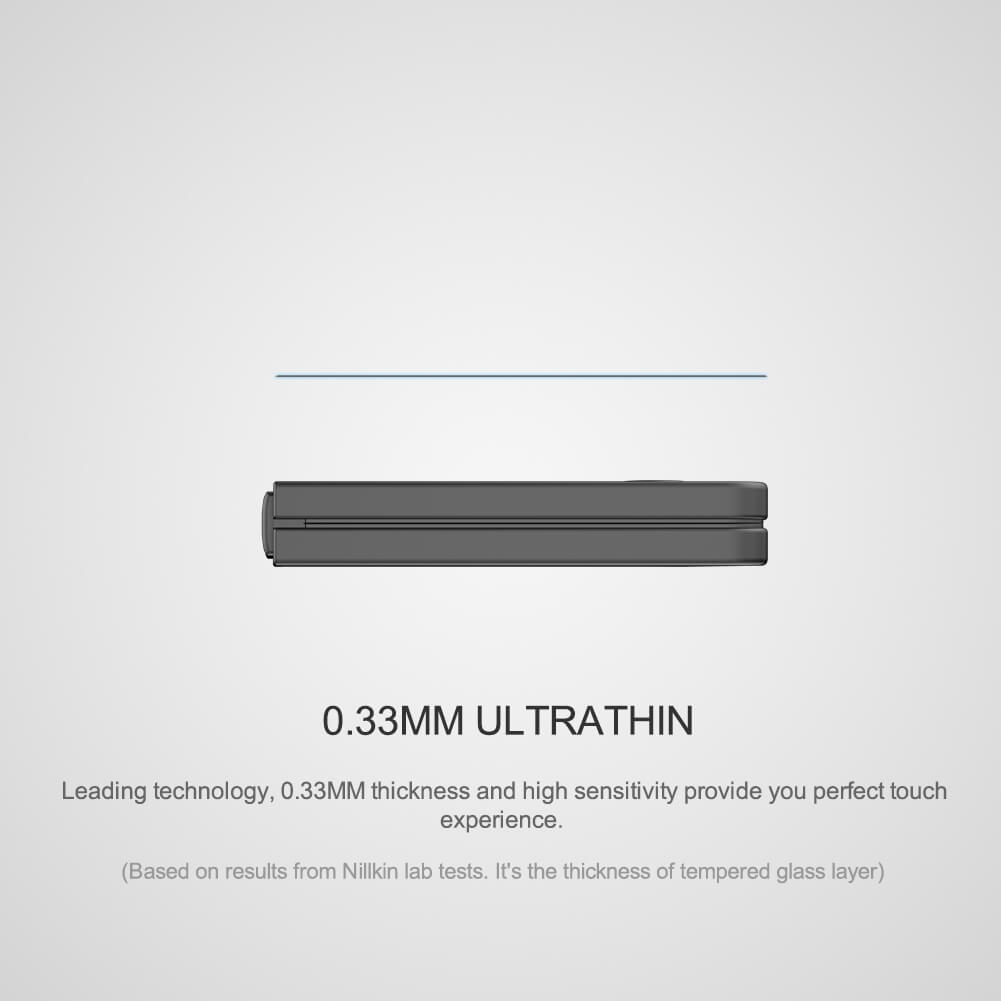 Защитное стекло с кантом NILLKIN для Samsung Galaxy Z Flip7 (Flip 7 5G)