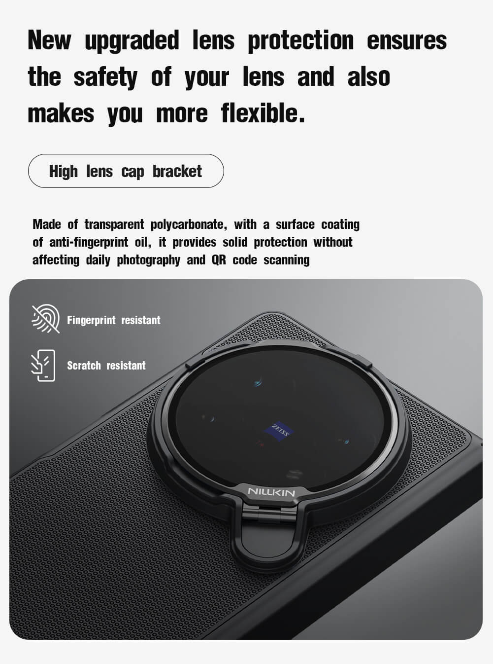 Чехол-крышка NILLKIN для Vivo X Fold 5 (Vivo X Fold5) (серия Frosted shield Prop Magnetic (Transparent Lens Guard Version))
