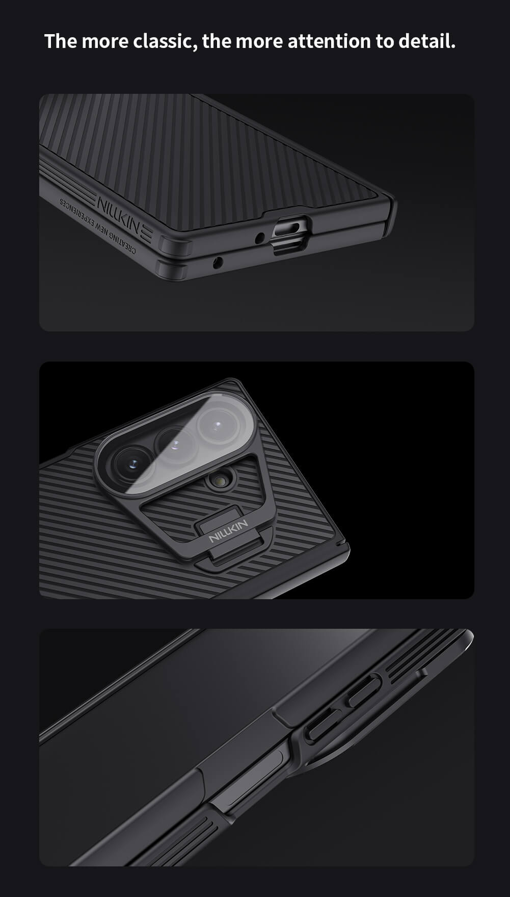 Чехол-крышка NILLKIN для Samsung Galaxy Z Fold7 (Fold 7 5G) (серия Camshield Prop (Transparent Lens Guard Edition))