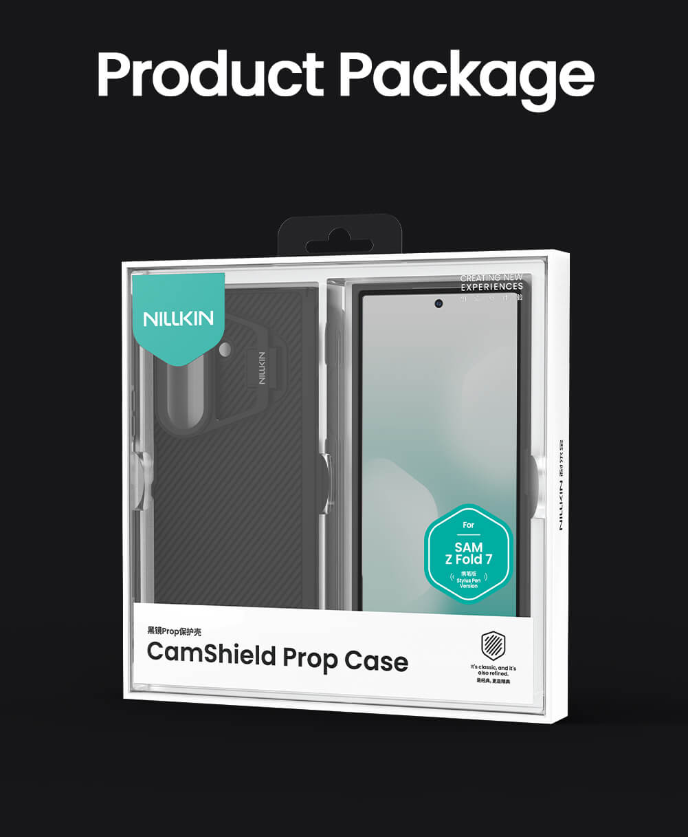 Чехол-крышка NILLKIN для Samsung Galaxy Z Fold7 (Fold 7 5G) (серия Camshield Prop (Transparent Lens Guard Edition) S-Pen version)