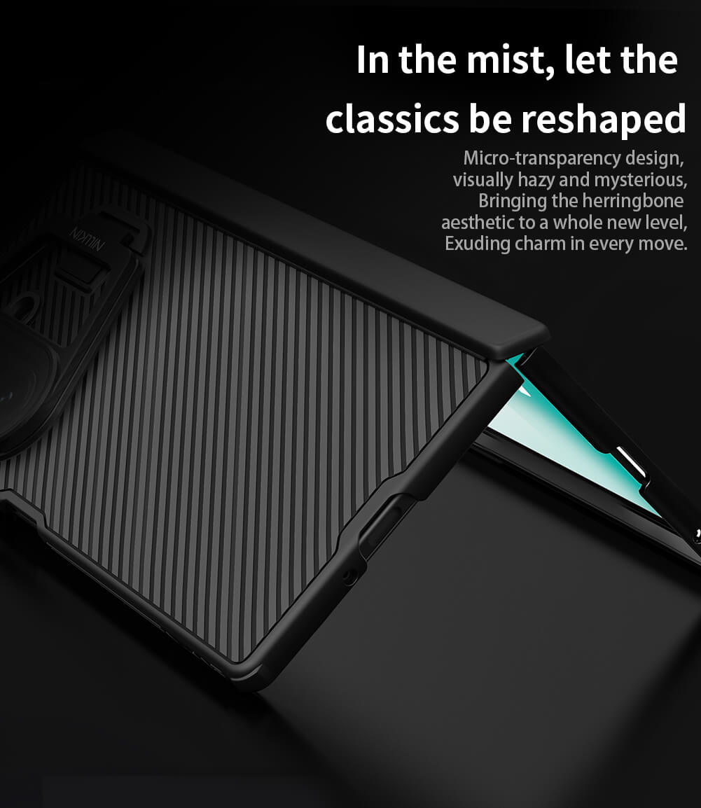 Чехол-крышка NILLKIN для Samsung Galaxy Z Fold7 (Fold 7 5G) (серия Camshield Prop Magnetic (Transparent Lens Guard Edition))