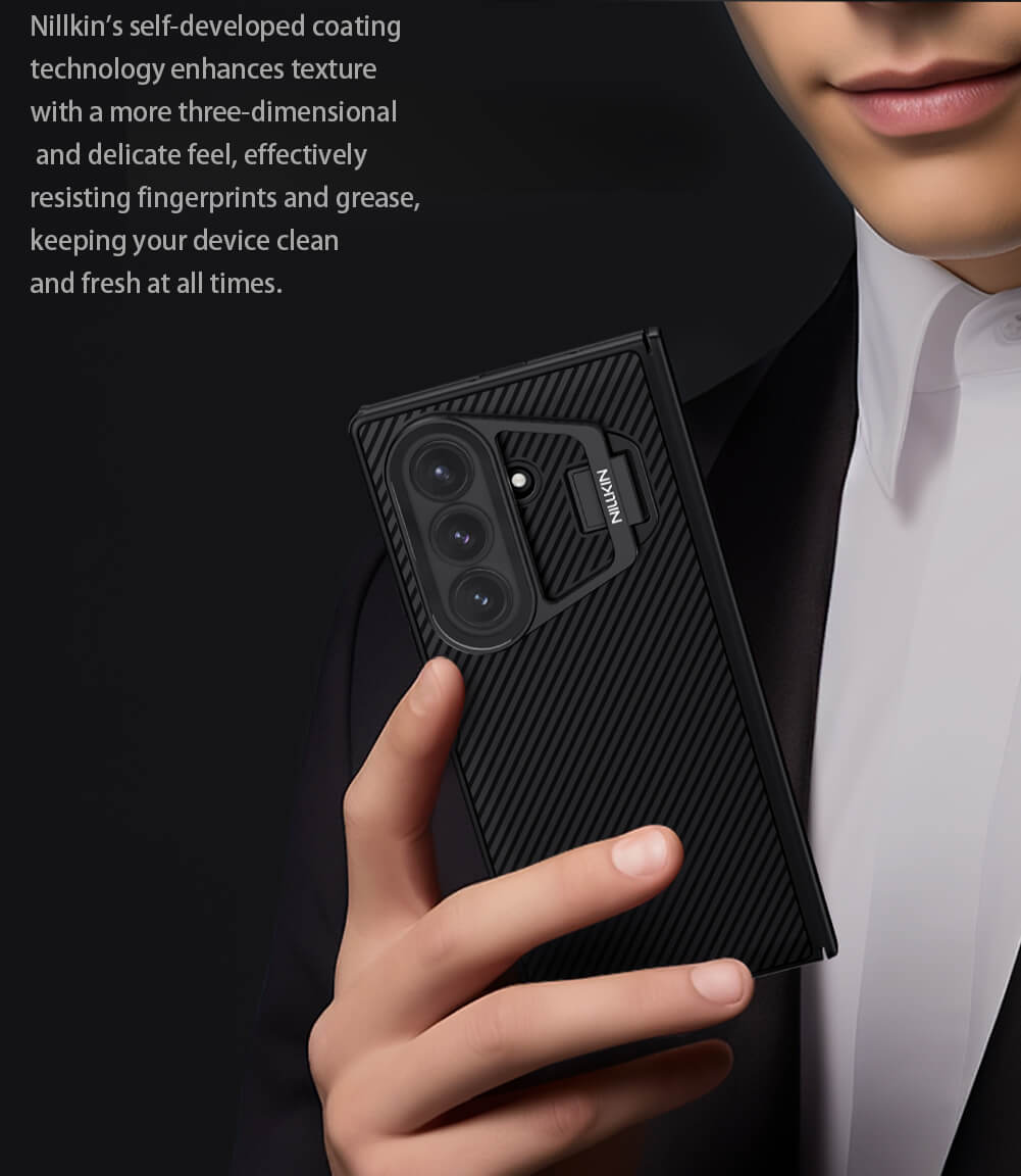 Чехол-крышка NILLKIN для Samsung Galaxy Z Fold7 (Fold 7 5G) (серия Camshield Prop Magnetic (Transparent Lens Guard Edition))